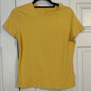 C&C CALIFORNIA Sunny Yellow Short Sleeve T-Shirt Crewneck Organic Cotton Medium
